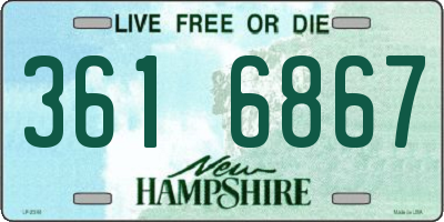 NH license plate 3616867