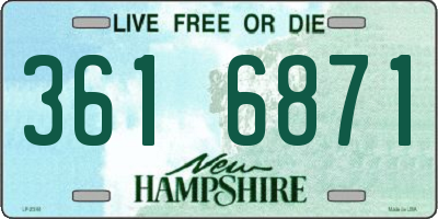 NH license plate 3616871
