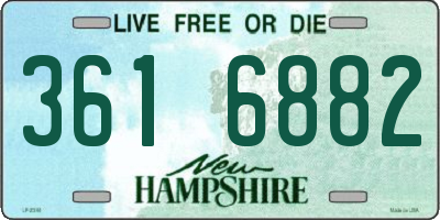 NH license plate 3616882
