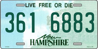 NH license plate 3616883