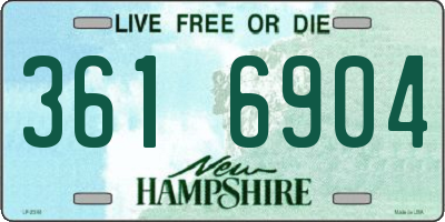 NH license plate 3616904