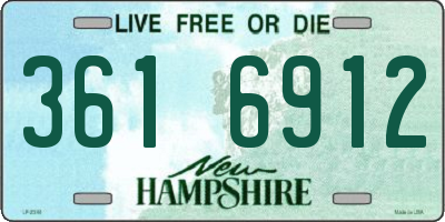 NH license plate 3616912