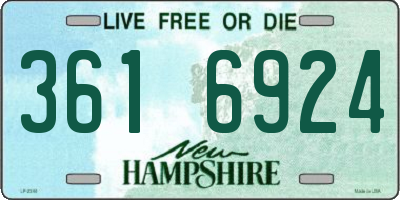 NH license plate 3616924