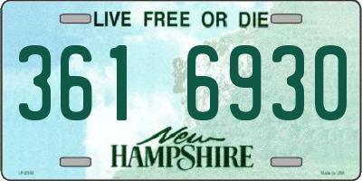 NH license plate 3616930