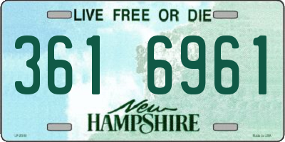 NH license plate 3616961