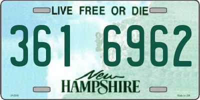 NH license plate 3616962