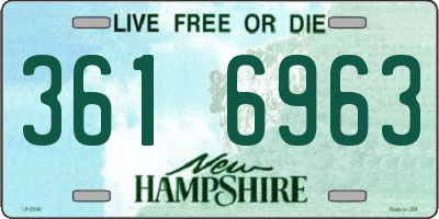NH license plate 3616963