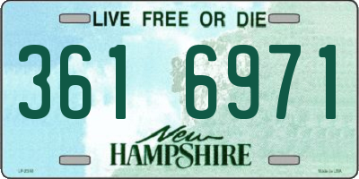 NH license plate 3616971