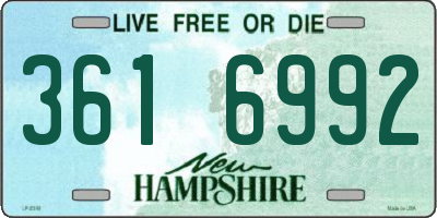 NH license plate 3616992
