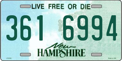 NH license plate 3616994