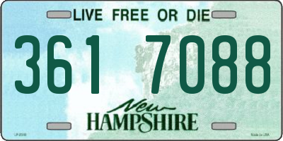 NH license plate 3617088