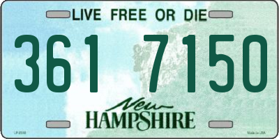 NH license plate 3617150