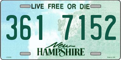 NH license plate 3617152
