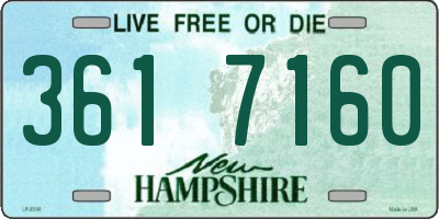 NH license plate 3617160