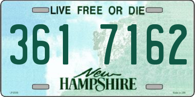 NH license plate 3617162