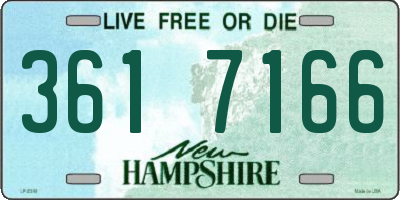 NH license plate 3617166