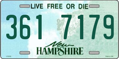 NH license plate 3617179