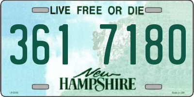 NH license plate 3617180