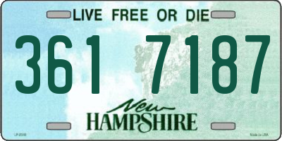 NH license plate 3617187