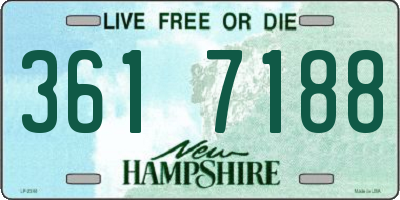 NH license plate 3617188