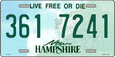 NH license plate 3617241