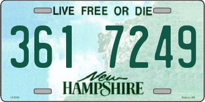 NH license plate 3617249