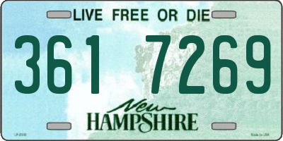 NH license plate 3617269