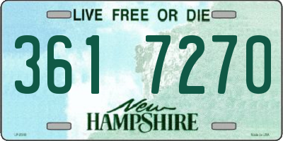 NH license plate 3617270
