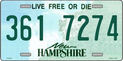 NH license plate 3617274