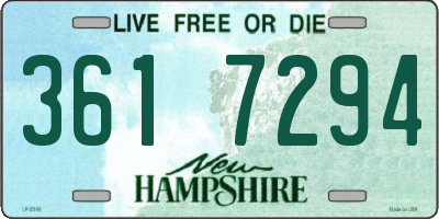 NH license plate 3617294