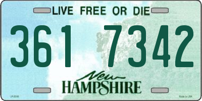 NH license plate 3617342