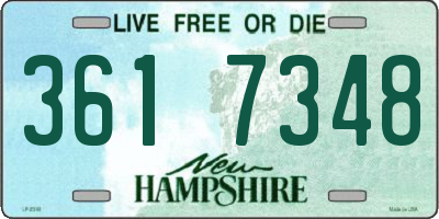 NH license plate 3617348