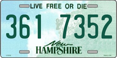 NH license plate 3617352