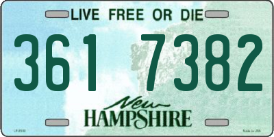 NH license plate 3617382