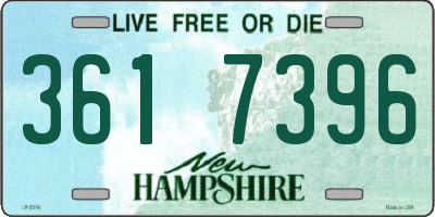 NH license plate 3617396