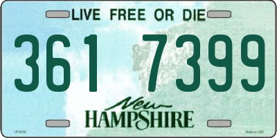 NH license plate 3617399