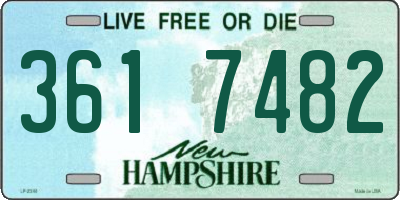 NH license plate 3617482