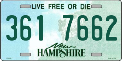 NH license plate 3617662