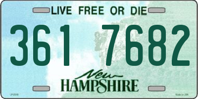 NH license plate 3617682