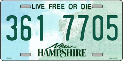 NH license plate 3617705