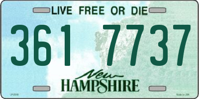 NH license plate 3617737