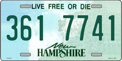 NH license plate 3617741