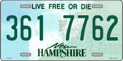 NH license plate 3617762
