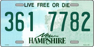 NH license plate 3617782