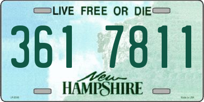 NH license plate 3617811