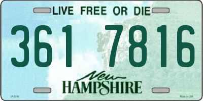 NH license plate 3617816
