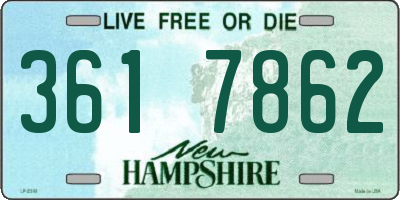NH license plate 3617862