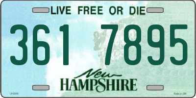 NH license plate 3617895