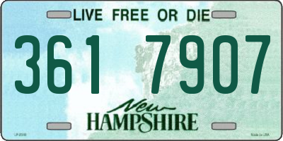 NH license plate 3617907