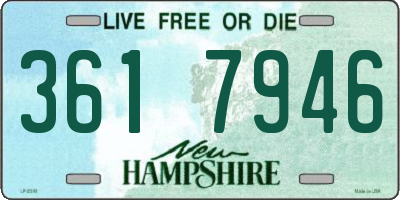 NH license plate 3617946